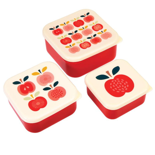 Snack Boxes (Set of 3) Vintage Apple