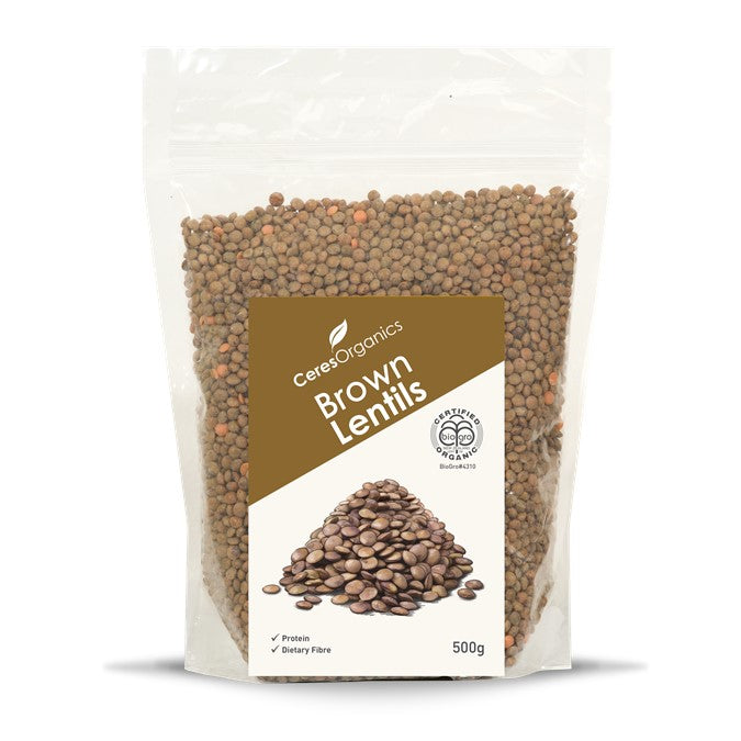 Ceres Organics Brown Lentils 500g-front.jpg