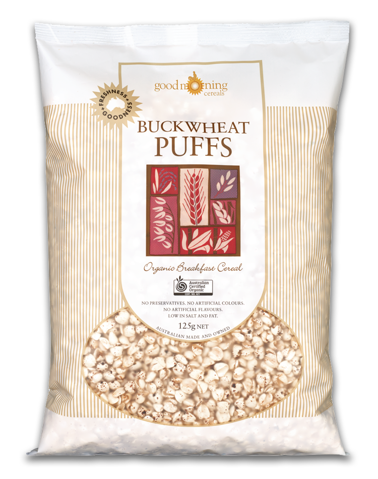 Buckwheat Puffs Organic Breakfast Cereal 125G-front.jpg