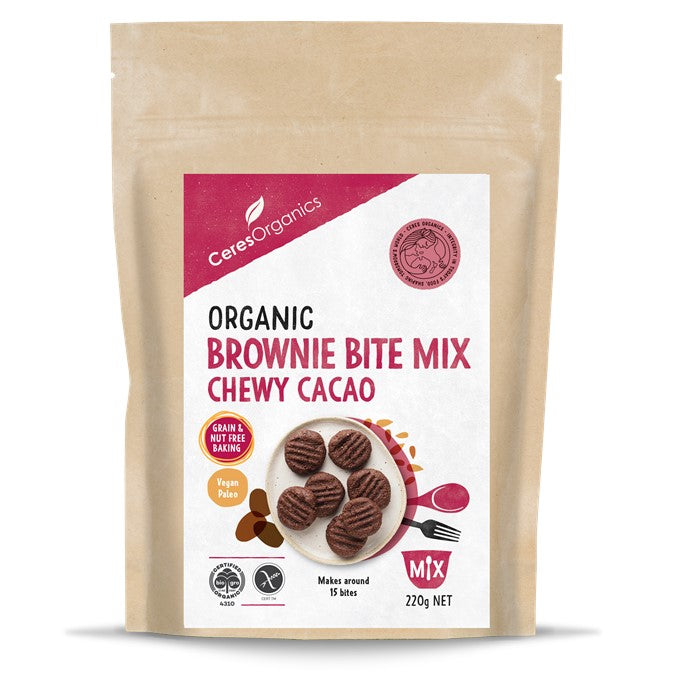 Brownie Bite Mix Chewy Cacao Grain &#038; Nut Free 220G -front.jpg