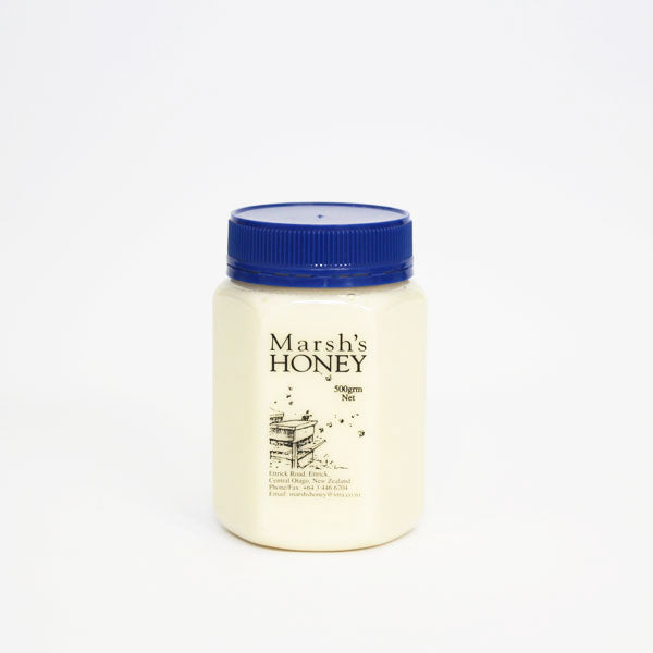Marsh&#8217;s Creamed Clover Honey 500G-front.jpg
