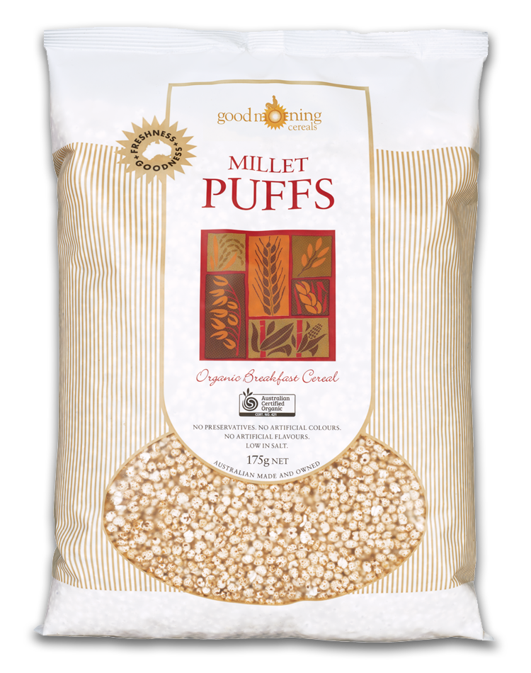 Millet Puffs Organic Breakfast Cereal 175G-front.jpg