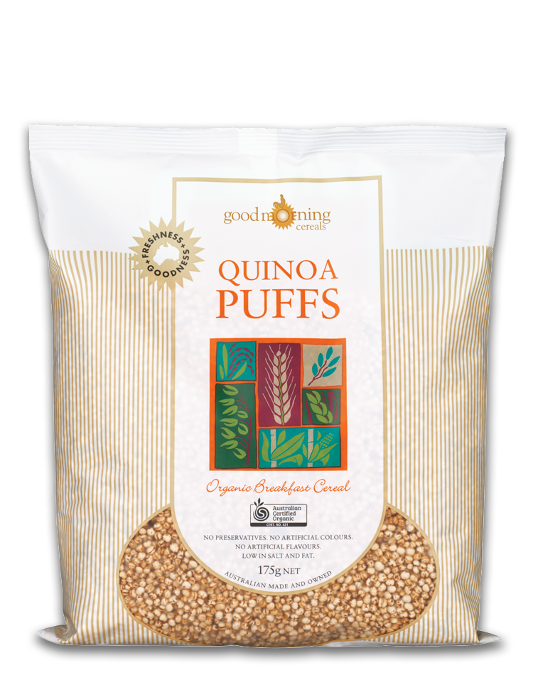 Quinoa Puffs Organic Breakfast Cereal 175G -front.jpg
