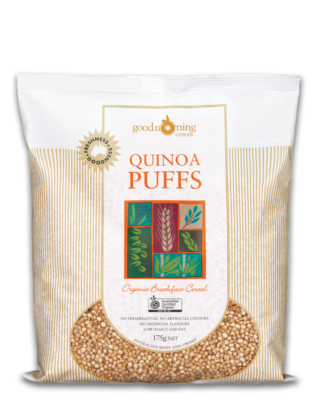 Quinoa Puffs Organic Breakfast Cereal 175G -front.jpg